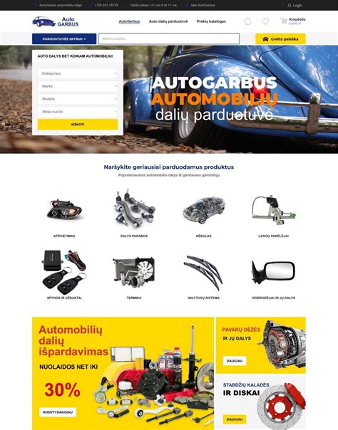 Automobilių dalių parduotuvės iškabos Tauragėje