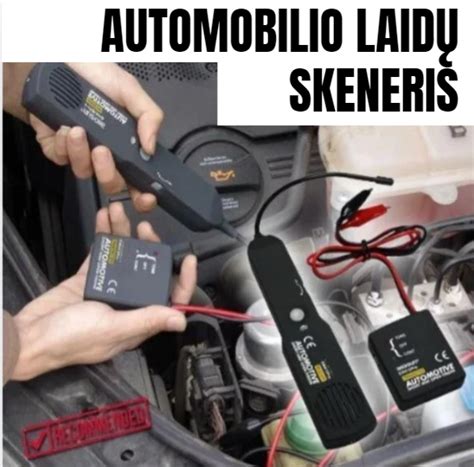 automobilio laidų patikra