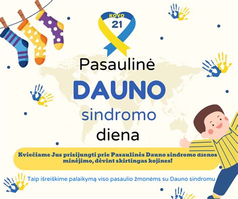 Dauno sindromo požymių infografika