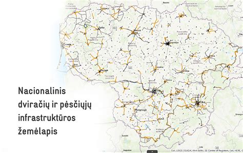 Dviračių takų žemėlapis Lietuvoje