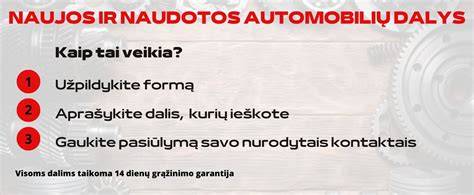 Infografika: naudotų vilkikų dalių proceso srautai (paieška, patikra, užsakymas, pristatymas)