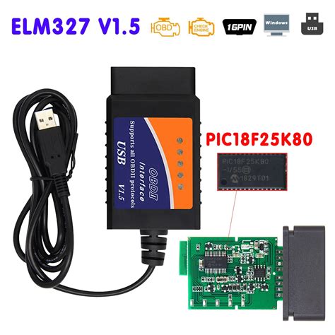 ELM327 V1.5 adapterio schema