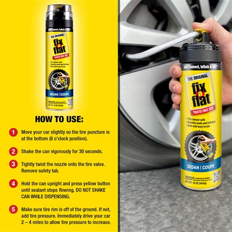 Tire repair spray can