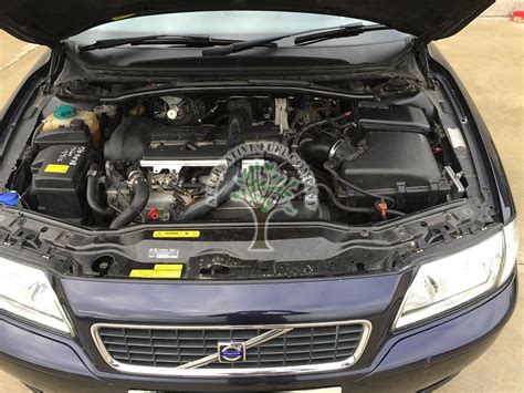 Volvo S60 engine bay with a 2.0 liter engine