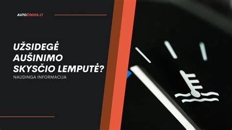 Infografika apie dažniausias aušinimo sistemos problemas ir jų požymius