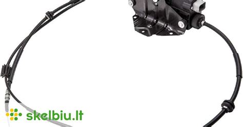 BMW E46 mechaninio rankinio stabdžio sistemos schema