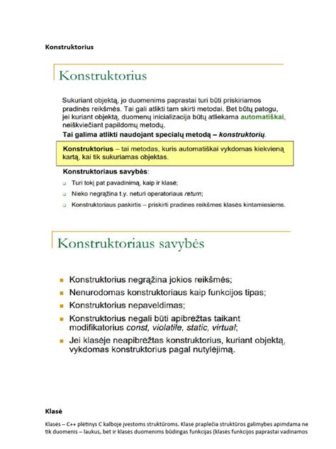 C++ kodo fragmentas, iliustruojantis objektinio programavimo principus