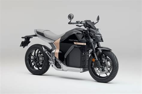 The sleek design of the Honda WN7 electric motorcycle, highlighting its minimalist 