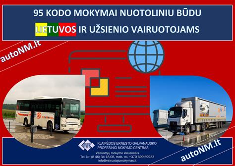 Vairuotojų mokymai nuotoliniu būdu
