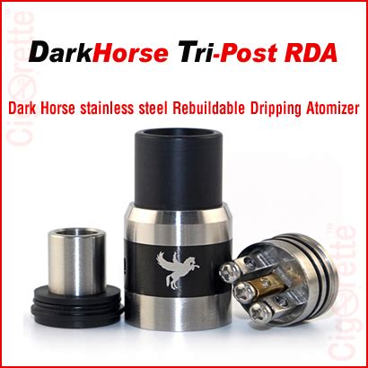 Dark Horse RDA su nailoniniu lašintuvo antgaliu
