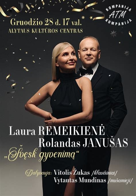 Lietuvos muzikos atlikėjai Laura Remeikienė ir Rolandas Janušas