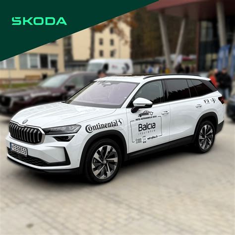 Škoda automobilis su aktyviomis 
