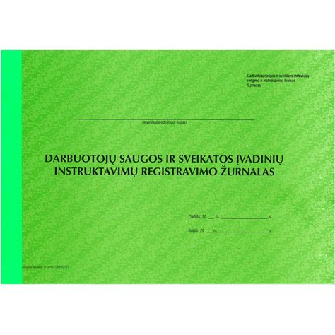 Saugos ir sveikatos instrukcijų sąrašo infografika
