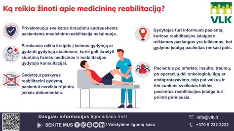 Infografika: pradinės reabilitacijos procedūrų skaičius ir apmokėjimas
