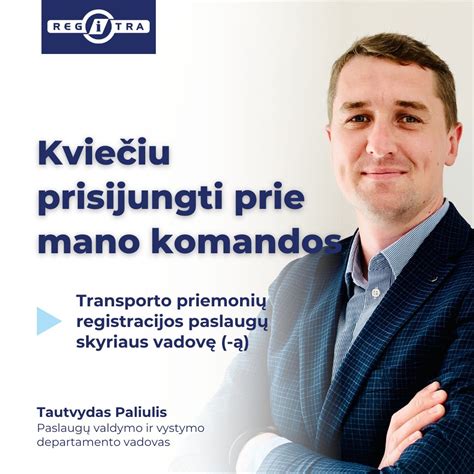 Tautvydas Paliulis, Regitros atstovas, kalbantis apie pokyčius