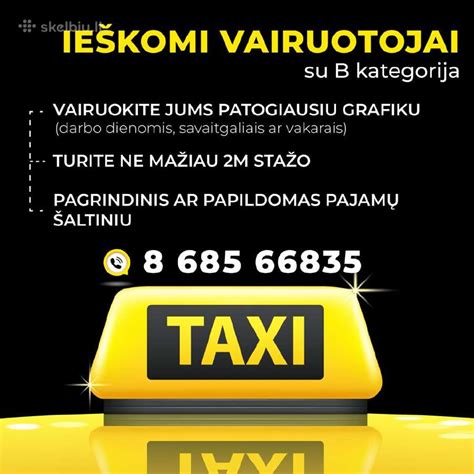 Diagrama, iliustruojanti taksi vairuotojo karjeros eigą ir galimybes