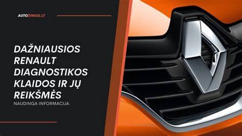 Diagnostikos procesas Renault