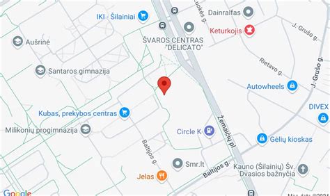 Žemėlapis su Circle K plovyklų vietomis