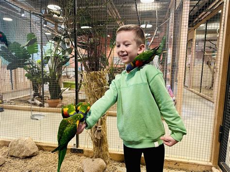 Vaikai bendrauja su egzotiniais gyvūnais Zooparke