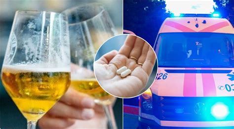 Infografika apie vaistų sąveiką su alkoholiu