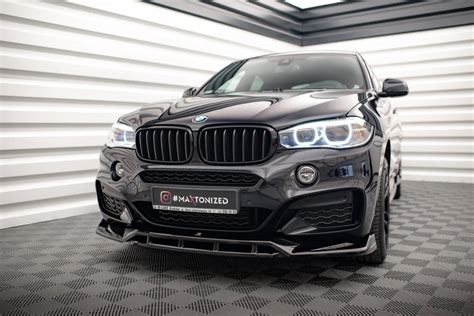 BMW X6 F16 šoninis profilis su aerodinaminiais elementais