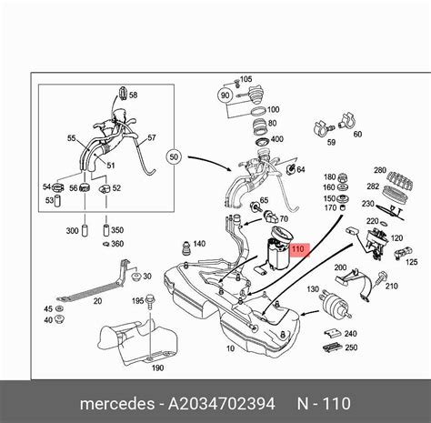 Mercedes-Benz W211 saugiklių dėžutės schema