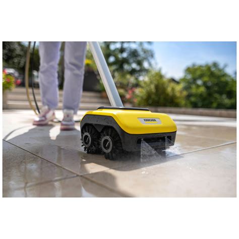 Programėlės Kärcher Home & Garden sąsajos ekrano nuotrauka su patarimais apie valymo nustatymus