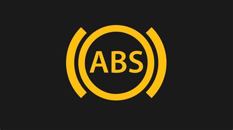 stabdžių sistemos ir ABS simboliai