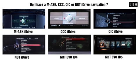 BMW E60 CCC ir CIC sistemų palyginimas (interfeisai)