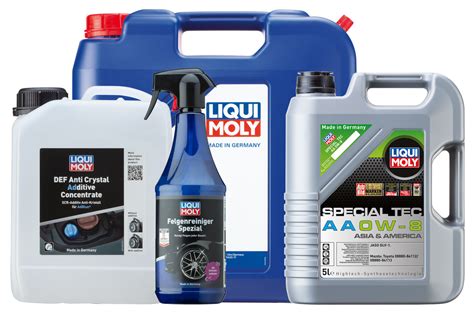 lentelės su LIQUI MOLY alyvų tipais pavyzdys