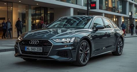 Tematinė nuotrauka: Audi A6 su atidaryta bagažine