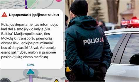 Policijos pranešimas apie autoavariją